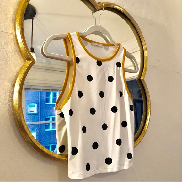 ZARA high neck polka dot tank top small sleeveless - Picture 2 of 5